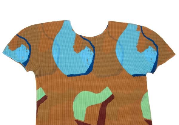 ISSEY MIYAKE me 23SS Sheer Stretch T-Shirt Brown Size F