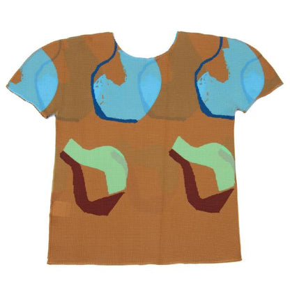 ISSEY MIYAKE me 23SS Sheer Stretch T-Shirt Brown Size F