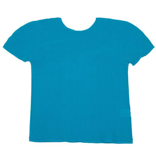 ISSEY MIYAKE me Stretch Pleated T-Shirt Blue Size F