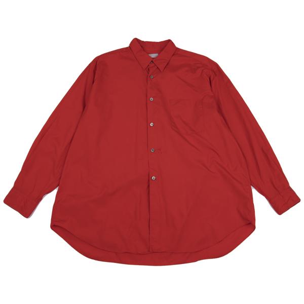 COMME des GARCONS HOMME Cotton Long Sleeve Shirt Red Size M