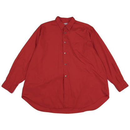 COMME des GARCONS HOMME Cotton Long Sleeve Shirt Red Size M