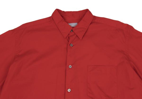 COMME des GARCONS HOMME Cotton Long Sleeve Shirt Red Size M