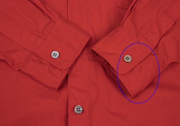 COMME des GARCONS HOMME Cotton Long Sleeve Shirt Red Size M