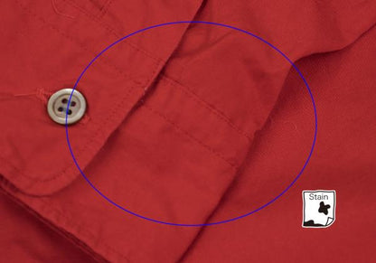 COMME des GARCONS HOMME Cotton Long Sleeve Shirt Red Size M