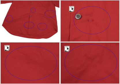 COMME des GARCONS HOMME Cotton Long Sleeve Shirt Red Size M
