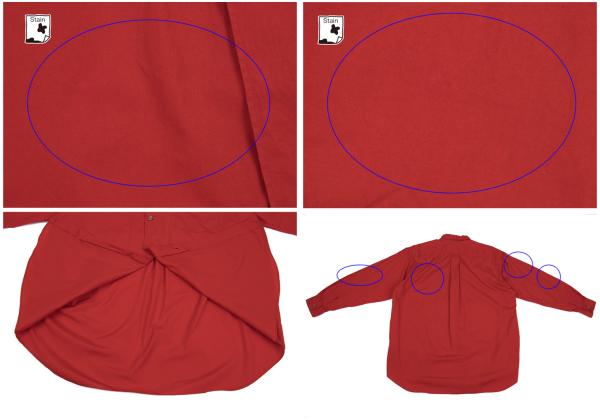 COMME des GARCONS HOMME Cotton Long Sleeve Shirt Red Size M