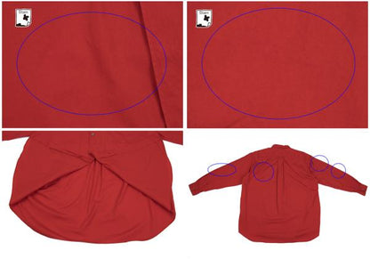 COMME des GARCONS HOMME Cotton Long Sleeve Shirt Red Size M