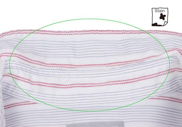 COMME des GARCONS HOMME Stripe Panel Long Shirt White Size M