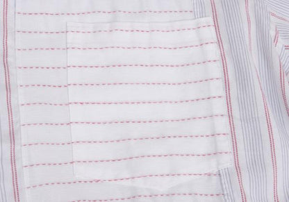 COMME des GARCONS HOMME Stripe Panel Long Shirt White Size M