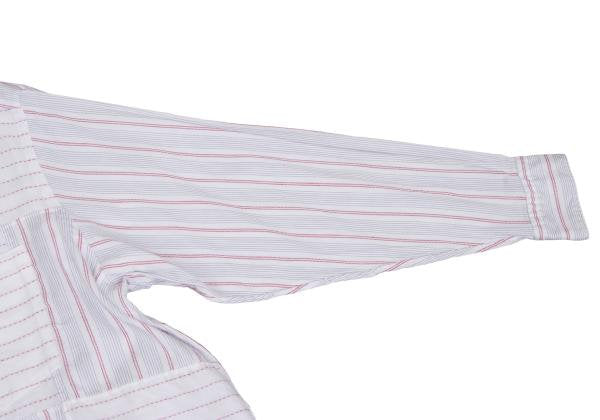 COMME des GARCONS HOMME Stripe Panel Long Shirt White Size M