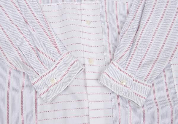 COMME des GARCONS HOMME Stripe Panel Long Shirt White Size M