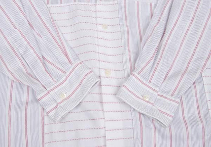 COMME des GARCONS HOMME Stripe Panel Long Shirt White Size M