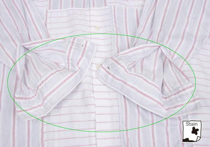 COMME des GARCONS HOMME Stripe Panel Long Shirt White Size M