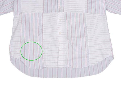 COMME des GARCONS HOMME Stripe Panel Long Shirt White Size M