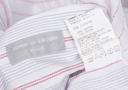 COMME des GARCONS HOMME Stripe Panel Long Shirt White Size M