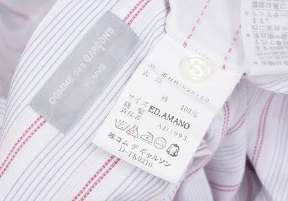 COMME des GARCONS HOMME Stripe Panel Long Shirt White Size M