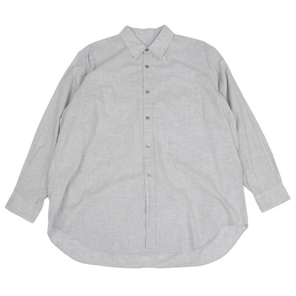 COMME des GARCONS HOMME Cotton Raw Edge Shirt Gray Size M