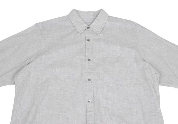COMME des GARCONS HOMME Cotton Raw Edge Shirt Gray Size M