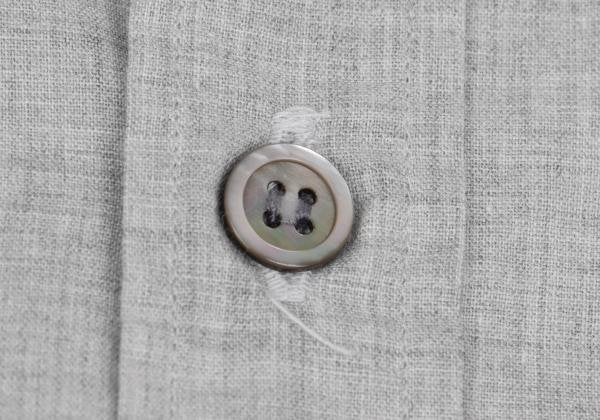 COMME des GARCONS HOMME Cotton Raw Edge Shirt Gray Size M