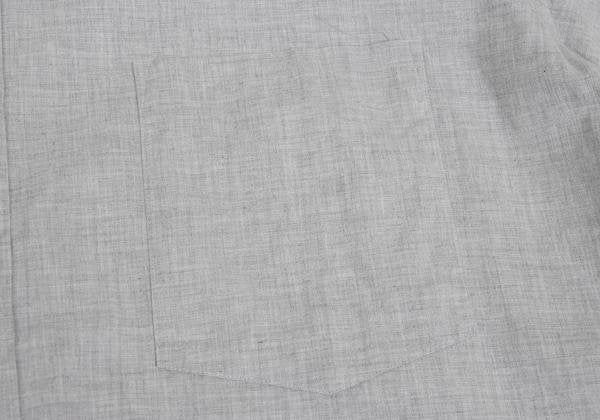 COMME des GARCONS HOMME Cotton Raw Edge Shirt Gray Size M