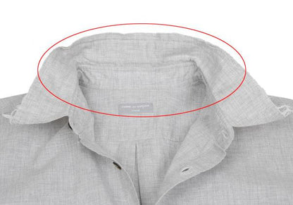 COMME des GARCONS HOMME Cotton Raw Edge Shirt Gray Size M
