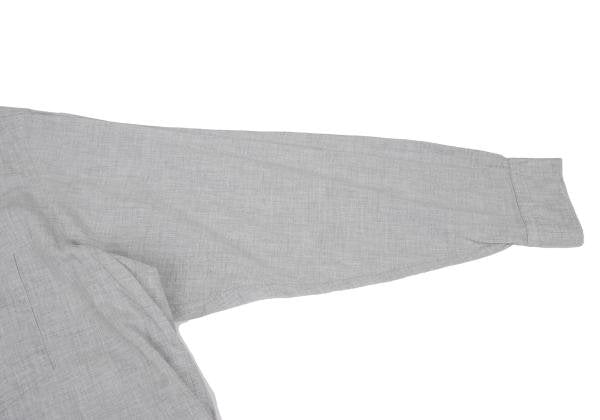 COMME des GARCONS HOMME Cotton Raw Edge Shirt Gray Size M