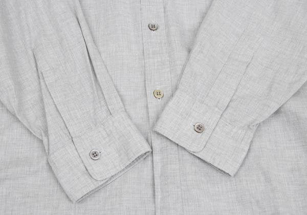 COMME des GARCONS HOMME Cotton Raw Edge Shirt Gray Size M