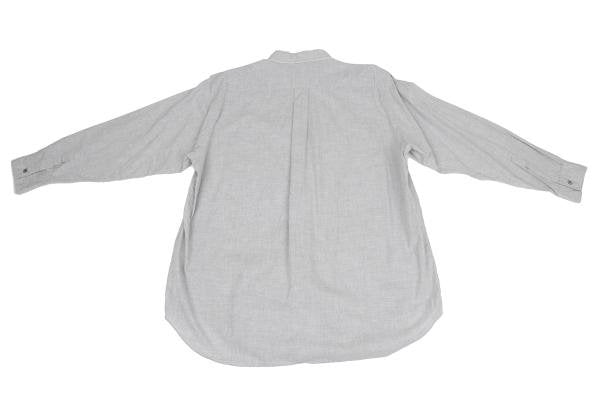 COMME des GARCONS HOMME Cotton Raw Edge Shirt Gray Size M