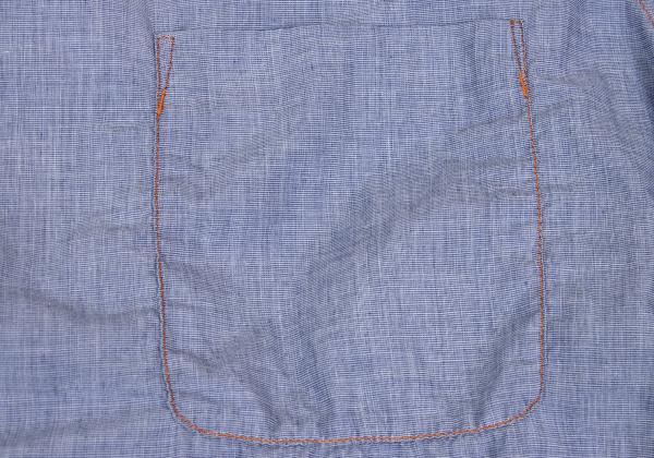 COMME des GARCONS HOMME Shirring Chambray Shirt Blue Size M
