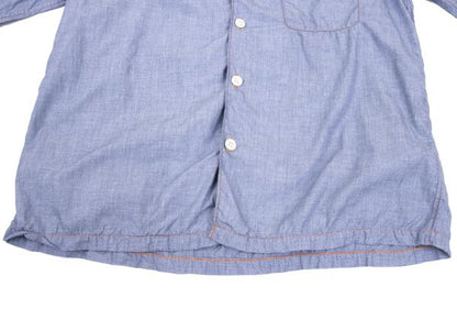 COMME des GARCONS HOMME Shirring Chambray Shirt Blue Size M