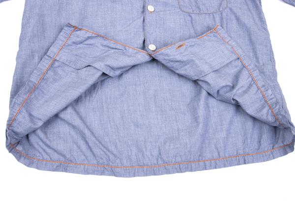COMME des GARCONS HOMME Shirring Chambray Shirt Blue Size M