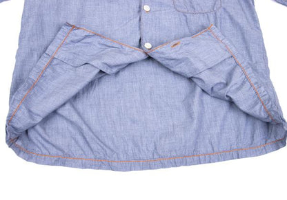 COMME des GARCONS HOMME Shirring Chambray Shirt Blue Size M