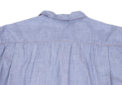 COMME des GARCONS HOMME Shirring Chambray Shirt Blue Size M