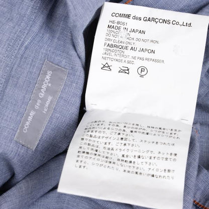 COMME des GARCONS HOMME Shirring Chambray Shirt Blue Size M