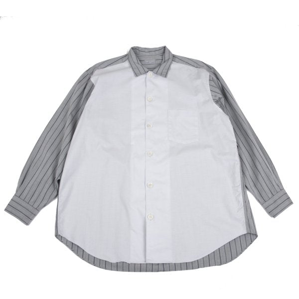 COMME des GARCONS HOMME Mixed Stripe Long Sleeve Cotton Shirt Size M