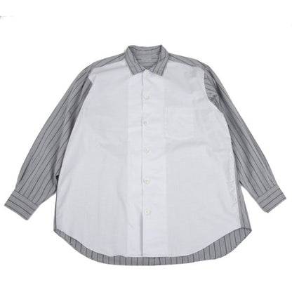 COMME des GARCONS HOMME Mixed Stripe Long Sleeve Cotton Shirt Size M