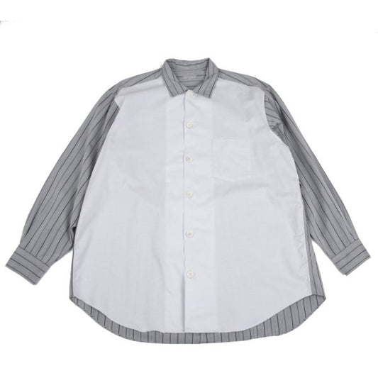COMME des GARCONS HOMME Mixed Stripe Long Sleeve Cotton Shirt Size M