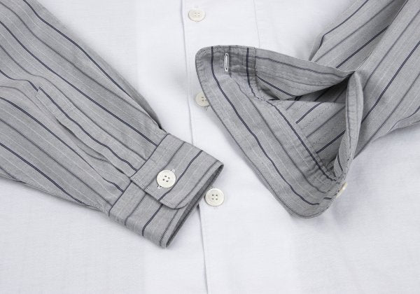 COMME des GARCONS HOMME Mixed Stripe Long Sleeve Cotton Shirt Size M
