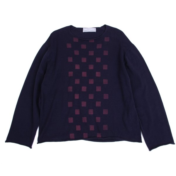 COMME des GARCONS HOMME Cotton Square Knit Sweater Size M