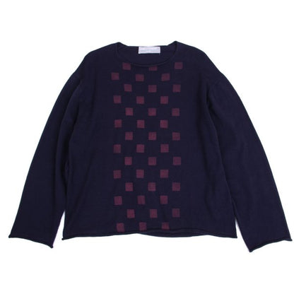 COMME des GARCONS HOMME Cotton Square Knit Sweater Size M