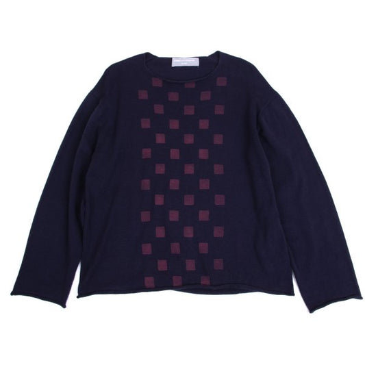 COMME des GARCONS HOMME Cotton Square Knit Sweater Size M