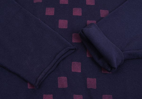 COMME des GARCONS HOMME Cotton Square Knit Sweater Size M
