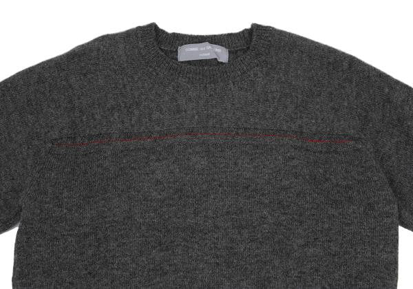 COMME des GARCONS HOMME Wool Stitch Sweater Gray Size M