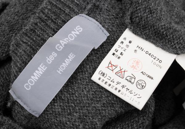 COMME des GARCONS HOMME Wool Stitch Sweater Gray Size M