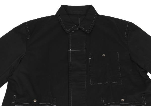 COMME des GARCONS HOMME Cotton Twill Jacket Black Size M