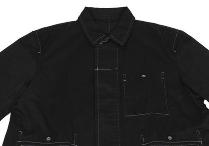 COMME des GARCONS HOMME Cotton Twill Jacket Black Size M