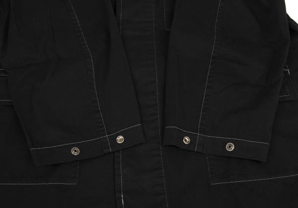 COMME des GARCONS HOMME Cotton Twill Jacket Black Size M