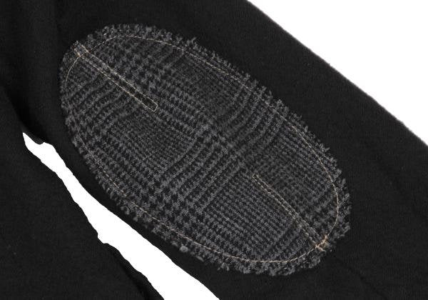 JUNYA WATANABE MAN Felted Wool Leather Jacket Black Size XS