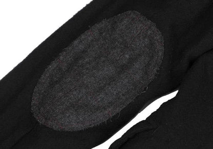 JUNYA WATANABE MAN Felted Wool Leather Jacket Black Size XS