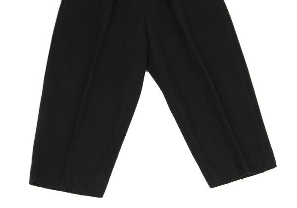 FUMITO GANRYU Melton Wool Bulky Slacks Black Size 1
